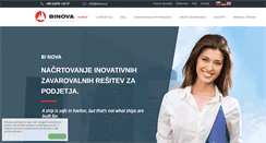 Desktop Screenshot of binova.si