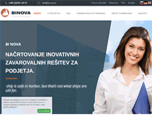 Tablet Screenshot of binova.si
